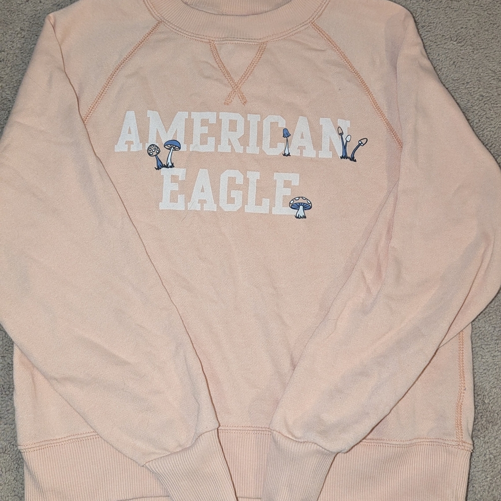 American Eagle Outfitters Peach Ribbed Top - Picture 2 of 5